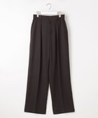 【自由区/JIYU-KU】の【セットアップ対応】リネンライクシンセティックワイドストレート パンツ [新色]ダークブラウン|ID: prp329100004846737 ipo3291000000035664474