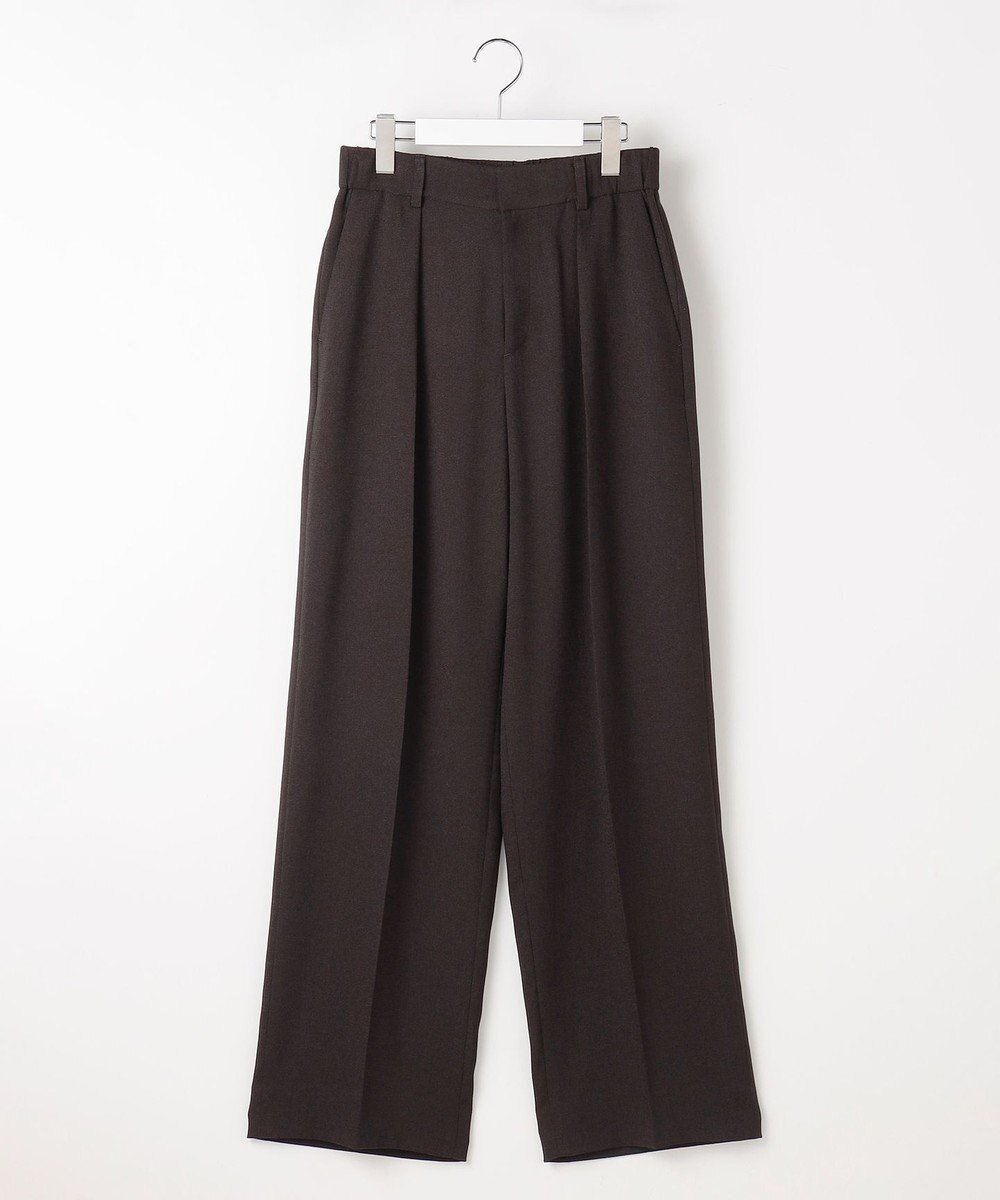 【自由区/JIYU-KU】の【セットアップ対応】リネンライクシンセティックワイドストレート パンツ インテリア・キッズ・メンズ・レディースファッション・服の通販 founy(ファニー) 　ファッション　Fashion　レディースファッション　Fashion for Women　セットアップ　Matching Sets　レディースパンツ・ボトムス　Pants & Trousers / Bottoms　春　Spring　ジャケット　Jacket, Outerwear　ストレッチ　Stretch, Stretchy Fabric　ストレート　Straight, Straight Cut　セットアップ　Set-Up, Coordinated Outfit　ビスチェ　Bustier, Corset Top　ワイド　Wide, Wide Fit　S/S・春夏　SS, Spring/Summer, Warm Season　おすすめ　Recommended / Our Picks　夏　Summer　[新色]ダークブラウン|ID: prp329100004846737 ipo3291000000035664474