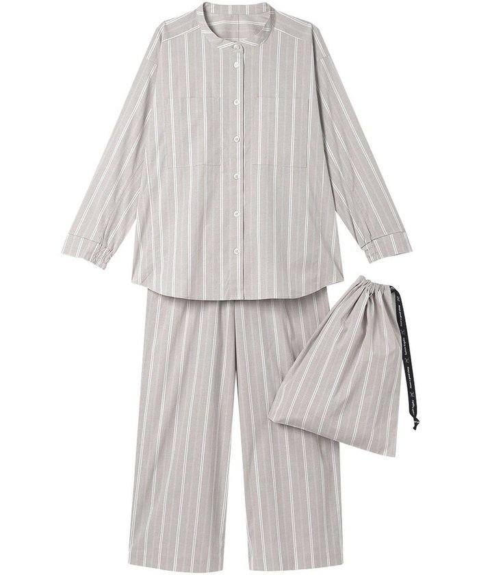 【ワコール 睡眠科学/wacoal suimin】のパジャマ 長袖 長ズボン 綿混(本体) 【睡眠科学×mintdesigns】 レディース YDX604 睡眠科学/ワコール インテリア・キッズ・メンズ・レディースファッション・服の通販 founy(ファニー) https://founy.com/ ファッション Fashion レディースファッション Fashion for Women トップス・カットソー Cut & Sew Tops クラシック Classic, Timeless Style 巾着 Drawstring Bag, Kinchaku ストライプ Stripe, Striped Pattern 長袖 Long Sleeve, Full Sleeve パジャマ Pajamas, Sleepwear パターン Pattern, Design Print ボトム Bottoms, Lower Wear モダン Modern, Contemporary ロング Long, Long-Length 旅行 Travel |ID: prp329100004846746 ipo3291000000035930049