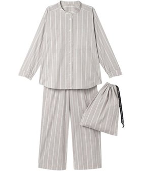 【ワコール 睡眠科学/wacoal suimin】のパジャマ 長袖 長ズボン 綿混(本体) 【睡眠科学×mintdesigns】 レディース YDX604 睡眠科学/ワコール 人気、トレンドファッション・服の通販 founy(ファニー) ファッション Fashion レディースファッション Fashion for Women トップス・カットソー Cut & Sew Tops クラシック Classic, Timeless Style 巾着 Drawstring Bag, Kinchaku ストライプ Stripe, Striped Pattern 長袖 Long Sleeve, Full Sleeve パジャマ Pajamas, Sleepwear パターン Pattern, Design Print ボトム Bottoms, Lower Wear モダン Modern, Contemporary ロング Long, Long-Length 旅行 Travel |ID:prp329100004846746