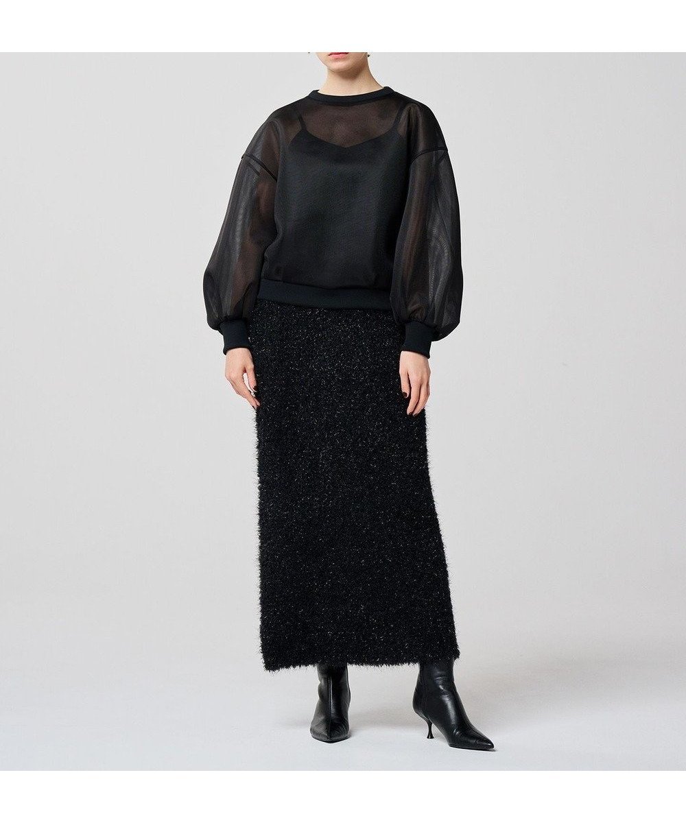 【アンクレイヴ/uncrave】のヘアリー ラメ ニット スカート(uncrave WHITE) インテリア・キッズ・メンズ・レディースファッション・服の通販 founy(ファニー) 　ファッション　Fashion　レディースファッション　Fashion for Women　スカート　Skirts　カーディガン　Cardigan, Knitwear　ショート　Short, Short Length　スマート　Smart, Elegant　トレンド　Trend, Trending Now　A/W・秋冬　Autumn/Winter　メタルブラック|ID: prp329100004846767 ipo3291000000035642869