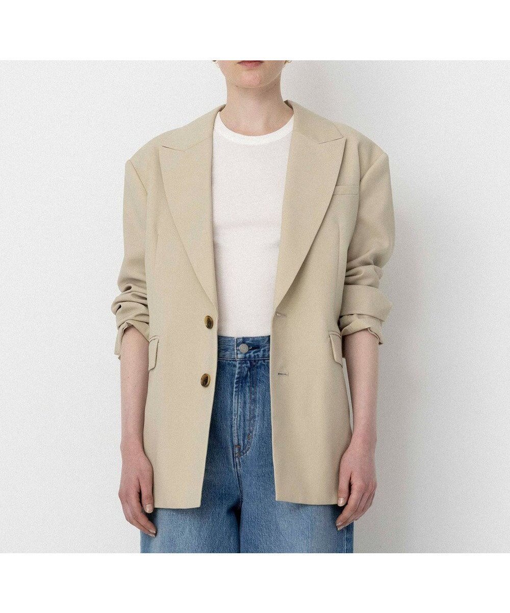 【ネイヴ/NAVE】の【Nave・セットアップ可】ウールポリエステルツイルジャケット インテリア・キッズ・メンズ・レディースファッション・服の通販 founy(ファニー) 　雑誌掲載アイテム　Magazine Picks & Fashion Features　ファッション雑誌　Fashion Magazines　ストーリィ　STORY　エクラ　eclat　ファッション　Fashion　レディースファッション　Fashion for Women　アウター　Coat / Outerwear Collection　レディースジャケット・軽アウター　Jackets　テーラードジャケット / 通勤・きれいめスタイル　Tailored Jackets & Blazers　春　Spring　3月号　March Issue　シリコン　Silicone, Silicone Material　ジャケット　Jacket, Outerwear　セットアップ　Set-Up, Coordinated Outfit　雑誌　Magazine, Fashion Magazine　ドレス　Dress, One-Piece　ベスト　Vest, Waistcoat　マニッシュ　Mannish, Boyish　6月号　June Issue, Jun. Edition　ラップ　Wrap, Wrap Design　S/S・春夏　SS, Spring/Summer, Warm Season　夏　Summer　ベージュ系|ID: prp329100004846775 ipo3291000000035387691