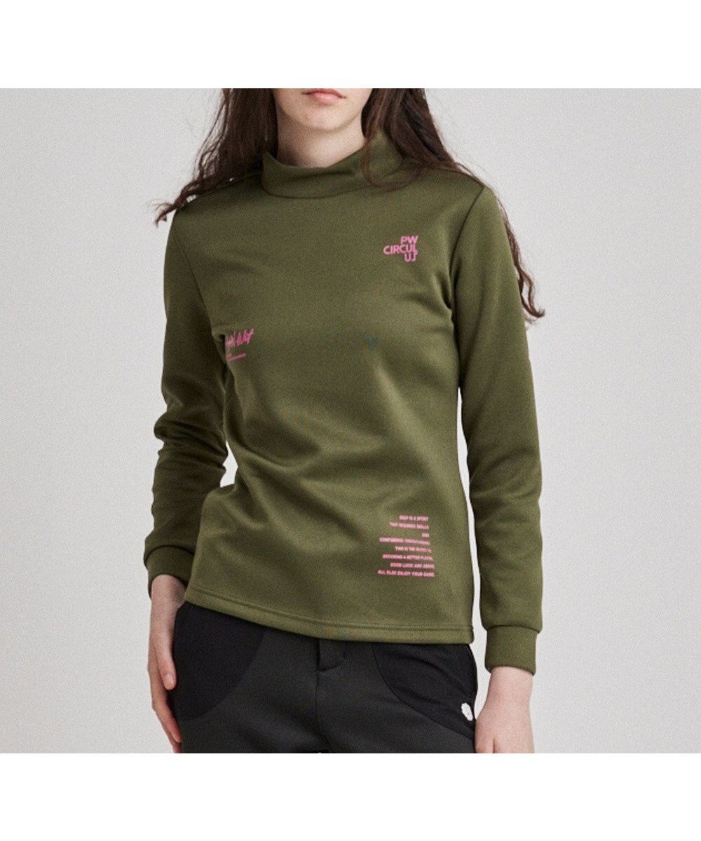 【ピーダブリュサーキュラス/PW CIRCULUS】の【ストレッチ / 快適 / 一枚でサマになる】【WOMEN】NEW ロングスリーブモック T インテリア・キッズ・メンズ・レディースファッション・服の通販 founy(ファニー) 　ファッション　Fashion　レディースファッション　Fashion for Women　トップス・カットソー　Cut & Sew Tops　シャツ・ブラウス・オフィスカジュアル　Elegant Blouses & Button-Ups　ロングTシャツ・Tシャツ　Longline T-Shirts & Tees　カットソー・ベーシックTシャツ　Cut-and-Sewn Tops / Stretch Tees & Basics　2024年　2024　2024-2025秋冬・A/W　Autumn/Winter 2024–25 AW24–25　インナー　Innerwear　カットソー　Cut and Sewn Top　グラフィック　Graphic, Graphic Design　シンプル　Simple, Minimal　ストレッチ　Stretch, Stretchy Fabric　モックネック　Mock Neck, Short Turtleneck　エレガント 上品　Elegant　A/W・秋冬　Autumn/Winter　カーキ系|ID: prp329100004846825 ipo3291000000036272578