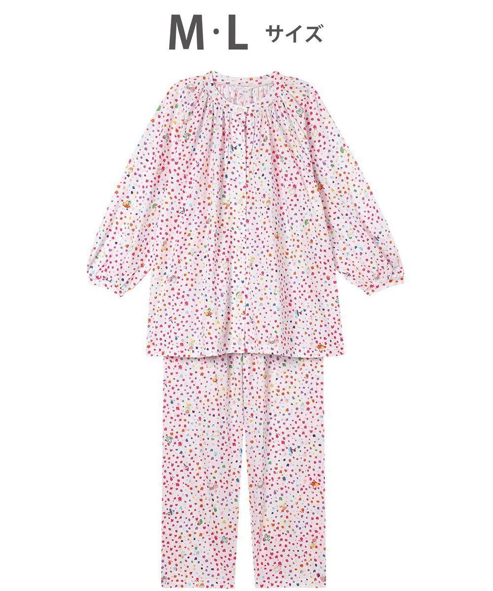 【ツモリチサト スリープ/tsumori chisato SLEEP】のツモリチサト パジャマ 綿混(本体) 天竺素材 9分袖 長袖 9分丈 レディース UDX594 /ワコール 人気、トレンドファッション・服の通販 founy(ファニー) 　ファッション　Fashion　レディースファッション　Fashion for Women　トップス・カットソー　Cut & Sew Tops　カラフル　Colorful Design　スリーブ　Sleeve, Long Sleeve / Short Sleeve　ドット　Polka Dot, Dot Pattern　パジャマ　Pajamas, Sleepwear　ボトム　Bottoms, Lower Wear　長袖　Long Sleeve, Full Sleeve　 other-1|ID: prp329100004846829 ipo3291000000035635989