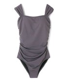 【三愛水着楽園/San-ai Resort】の【SALE】インポートファブリック ワンピース水着 人気、トレンドファッション・服の通販 founy(ファニー) ファッション Fashion レディースファッション Fashion for Women 水着 Swimwear レディース水着・ビーチウェア Swimwear & Beachwear なめらか Smooth, Silky Texture アンダー Underwear Essentials ギャザー Gathered, Ruffled バランス Balance, Style Balance ビーチ Beach, Seaside ポケット Pocket, Pocket Detail ラップ Wrap, Wrap Design リラックス Relax, Relaxed Fit レース Lace, Lace Fabric ワイヤー Wire, Wired Bra 夏 Summer S/S・春夏 SS, Spring/Summer, Warm Season 水着 Swimsuit, Swimwear A/W・秋冬 Autumn/Winter thumbnail グレー|ID: prp329100004846832 ipo3291000000035390233