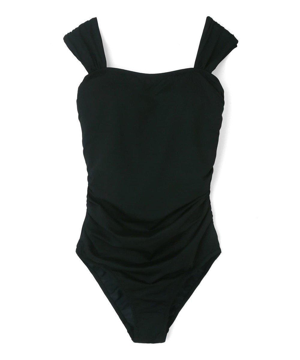 【三愛水着楽園/San-ai Resort】の【SALE】インポートファブリック ワンピース水着 インテリア・キッズ・メンズ・レディースファッション・服の通販 founy(ファニー) ファッション Fashion レディースファッション Fashion for Women 水着 Swimwear レディース水着・ビーチウェア Swimwear & Beachwear なめらか Smooth, Silky Texture アンダー Underwear Essentials ギャザー Gathered, Ruffled バランス Balance, Style Balance ビーチ Beach, Seaside ポケット Pocket, Pocket Detail ラップ Wrap, Wrap Design リラックス Relax, Relaxed Fit レース Lace, Lace Fabric ワイヤー Wire, Wired Bra 夏 Summer S/S・春夏 SS, Spring/Summer, Warm Season 水着 Swimsuit, Swimwear A/W・秋冬 Autumn/Winter ブラック|ID: prp329100004846832 ipo3291000000035390236