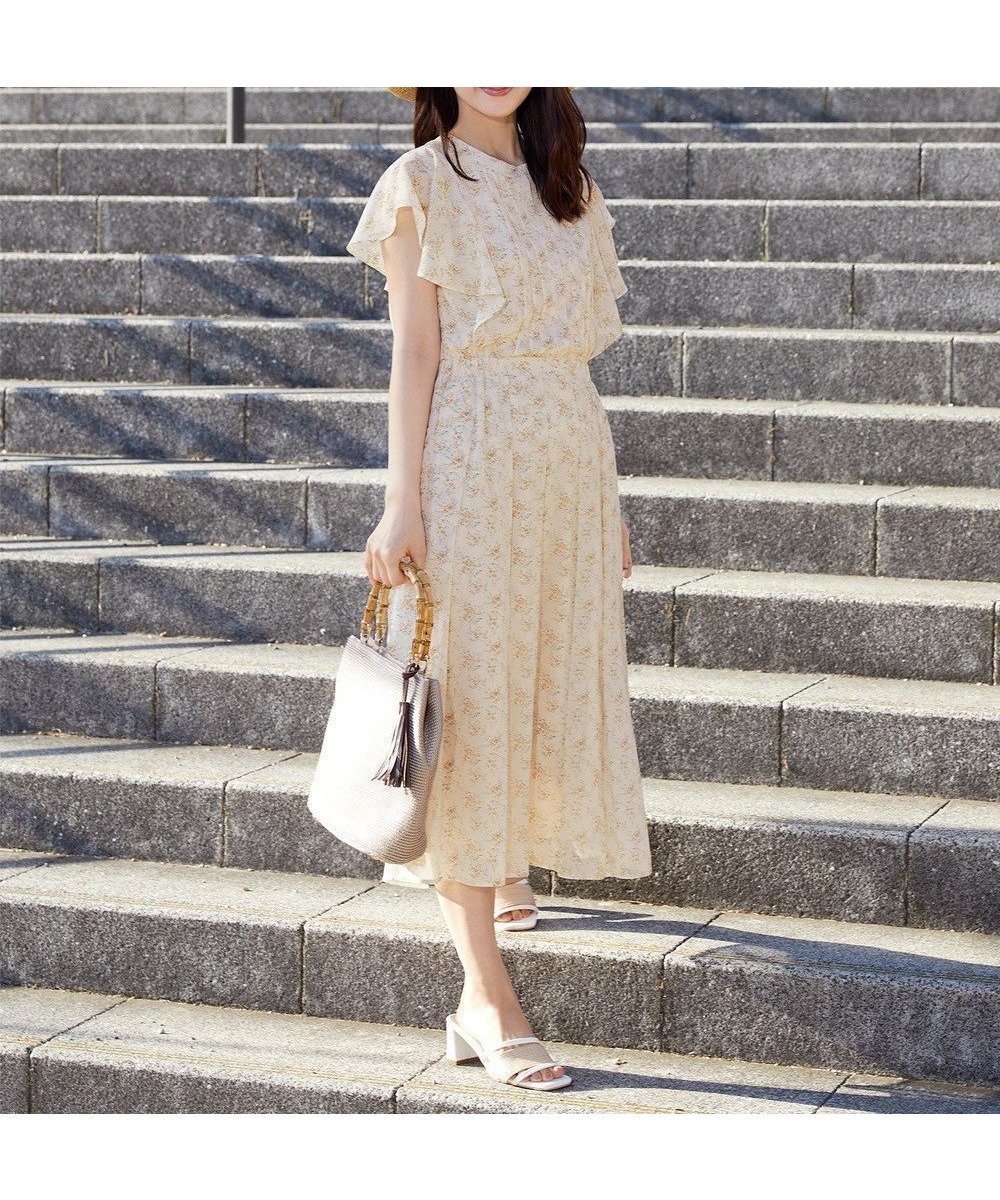 【ティアクラッセ/Tiaclasse】の【小倉優子さん着用・洗える】フレアスリーブ柄ワンピース 人気、トレンドファッション・服の通販 founy(ファニー) 　ファッション　Fashion　レディースファッション　Fashion for Women　ワンピース　Dresses　アクセサリー　Fashion Accessories　春　Spring　洗える　Machine Washable　カーディガン　Cardigan, Knitwear　シフォン　Chiffon, Lightweight Fabric　ジャケット　Jacket, Outerwear　スリーブ　Sleeve, Long Sleeve / Short Sleeve　チュニック　Tunic, Long Top　フェミニン　Feminine, Girly　フレア　Flare, Flared　プリント　Print, Printed Pattern　ポケット　Pocket, Pocket Detail　楽ちん　Easy Fit, Comfortable　S/S・春夏　SS, Spring/Summer, Warm Season　再入荷　Restock / Back in Stock　夏　Summer　エレガント 上品　Elegant　新作・新入荷　New Arrivals / New In　 other-1|ID: prp329100004846840 ipo3291000000035520905