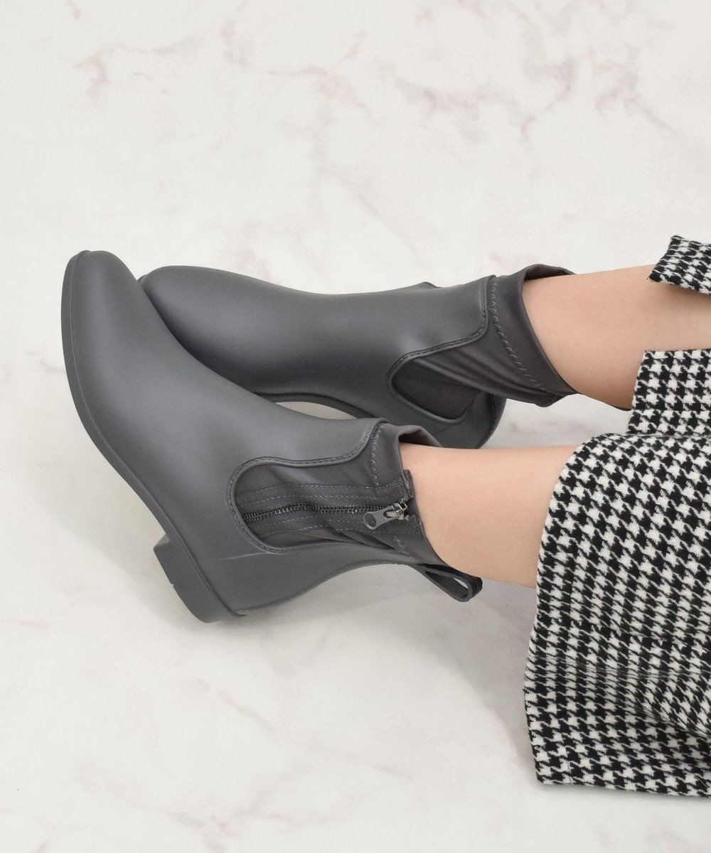 【ブリジット バーキン/Bridget Birkin】の【Bridget Birkin】サイドジップレインブーツ インテリア・キッズ・メンズ・レディースファッション・服の通販 founy(ファニー) 　ファッション　Fashion　レディースファッション　Fashion for Women　サイドジップ　Side Zip, Side Zipper　フィット　Fit, Slim Fit　グレー|ID: prp329100004846853 ipo3291000000036005118