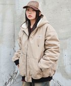 【ウィゴー/WEGO】の【ユニセックス着用ITEM/MLサイズ展開】ワーカーズボアフードブルゾン ベージュ|ID: prp329100004846862 ipo3291000000035817795