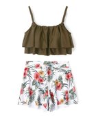【三愛水着楽園/San-ai Resort】の【SALE】フリルトップス3点セット 9M 【San-ai Resort(サンアイリゾート)】 人気、トレンドファッション・服の通販 founy(ファニー) ファッション Fashion レディースファッション Fashion for Women 水着 Swimwear レディース水着・ビーチウェア Swimwear & Beachwear アンダー Underwear Essentials ショート Short, Short Length トレンド Trend, Trending Now ビーチ Beach, Seaside フィット Fit, Slim Fit フラワー Flower, Floral フリル Frill, Ruffle プリント Print, Printed Pattern ポケット Pocket, Pocket Detail ラップ Wrap, Wrap Design ループ Loop, Loop Knit ワイヤー Wire, Wired Bra 夏 Summer S/S・春夏 SS, Spring/Summer, Warm Season 水着 Swimsuit, Swimwear A/W・秋冬 Autumn/Winter thumbnail カーキ×ホワイト|ID: prp329100004846863 ipo3291000000035391917