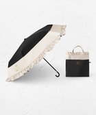 【トッカ/TOCCA】の【晴雨兼用・UVカット100%生地】LOGO FRILL UMBRELLA 折り畳み傘 収納バッグ付き 人気、トレンドファッション・服の通販 founy(ファニー) ファッション Fashion レディースファッション Fashion for Women レイングッズ・傘・晴雨兼用傘 Umbrellas & Rain Gear ギフト プレゼント Gift / Present コーティング Coating, Coated Finish フェミニン Feminine, Girly フリル Frill, Ruffle リュクス Luxury, Elegant, High-End, Chic ロマンティック Romantic, Feminine Style エレガント 上品 Elegant 傘 Umbrella, Parasol thumbnail ブラック系|ID: prp329100004846864 ipo3291000000035392039