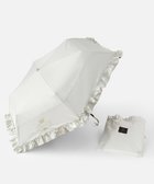 【トッカ/TOCCA】の【晴雨兼用・UVカット100%生地】LOGO FRILL UMBRELLA 折り畳み傘 収納バッグ付き 人気、トレンドファッション・服の通販 founy(ファニー) ファッション Fashion レディースファッション Fashion for Women レイングッズ・傘・晴雨兼用傘 Umbrellas & Rain Gear ギフト プレゼント Gift / Present コーティング Coating, Coated Finish フェミニン Feminine, Girly フリル Frill, Ruffle リュクス Luxury, Elegant, High-End, Chic ロマンティック Romantic, Feminine Style エレガント 上品 Elegant 傘 Umbrella, Parasol thumbnail [新色]アイボリー系|ID: prp329100004846864 ipo3291000000036159842