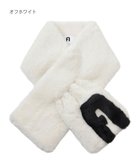 【ムーンバット/MOONBAT】のFURLA バイカラーロゴフェイクファーマフラー オフホワイト|ID: prp329100004846890 ipo3291000000035713030