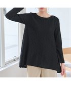 【ティアクラッセ/Tiaclasse】の花柄カットレースフレアトップス ブラック|ID: prp329100004846905 ipo3291000000036284639