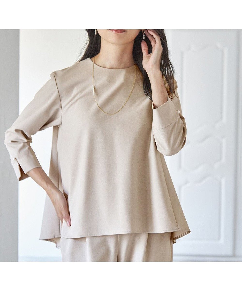 【エニー/ANY】の【ストレッチ/セットアップ可】イージィケアストレッチブラウス 人気、トレンドファッション・服の通販 founy(ファニー) 　ファッション　Fashion　レディースファッション　Fashion for Women　トップス・カットソー　Cut & Sew Tops　シャツ・ブラウス・オフィスカジュアル　Elegant Blouses & Button-Ups　セットアップ　Matching Sets　レディーストップス・ブラウス　Tops & Blouses / Assorted Women's Tops　ストレッチ　Stretch, Stretchy Fabric　セットアップ　Set-Up, Coordinated Outfit　セレモニー　Ceremony　フレア　Flare, Flared　エレガント 上品　Elegant　切替　Switching, Contrast Panel　夏　Summer　春　Spring　S/S・春夏　SS, Spring/Summer, Warm Season　ビジネス 仕事 通勤　Business / Work / Commuting　 other-1|ID: prp329100004846908 ipo3291000000035648160