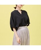 【エニー/ANY】のタックスリーブブラウス 人気、トレンドファッション・服の通販 founy(ファニー) ファッション Fashion レディースファッション Fashion for Women トップス・カットソー Cut & Sew Tops シャツ・ブラウス・オフィスカジュアル Elegant Blouses & Button-Ups スキッパー Skipper, Open Collar ドット Polka Dot, Dot Pattern 夏 Summer 春 Spring S/S・春夏 SS, Spring/Summer, Warm Season thumbnail ブラック|ID: prp329100004846928 ipo3291000000036311862