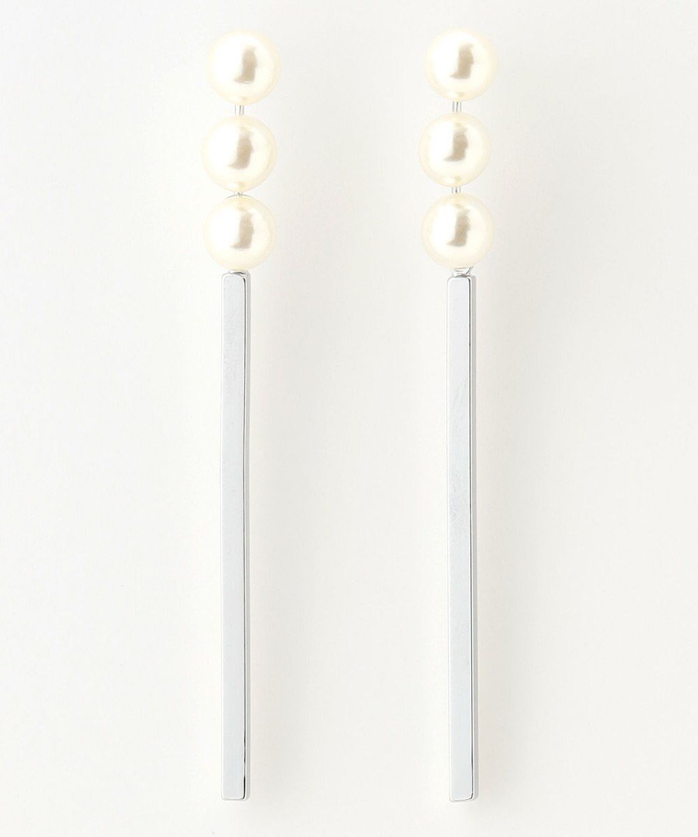 【エニー/ANY】の【WEB限定】パールバーピアス(両耳用) インテリア・キッズ・メンズ・レディースファッション・服の通販 founy(ファニー) 　ファッション　Fashion　レディースファッション　Fashion for Women　おすすめ　Recommended / Our Picks　アクセサリー　Fashion Accessories　ギフト プレゼント　Gift / Present　セレモニー　Ceremony　パール　Pearl, Pearl Accent　再入荷　Restock / Back in Stock　シルバー|ID: prp329100004846938 ipo3291000000036261591