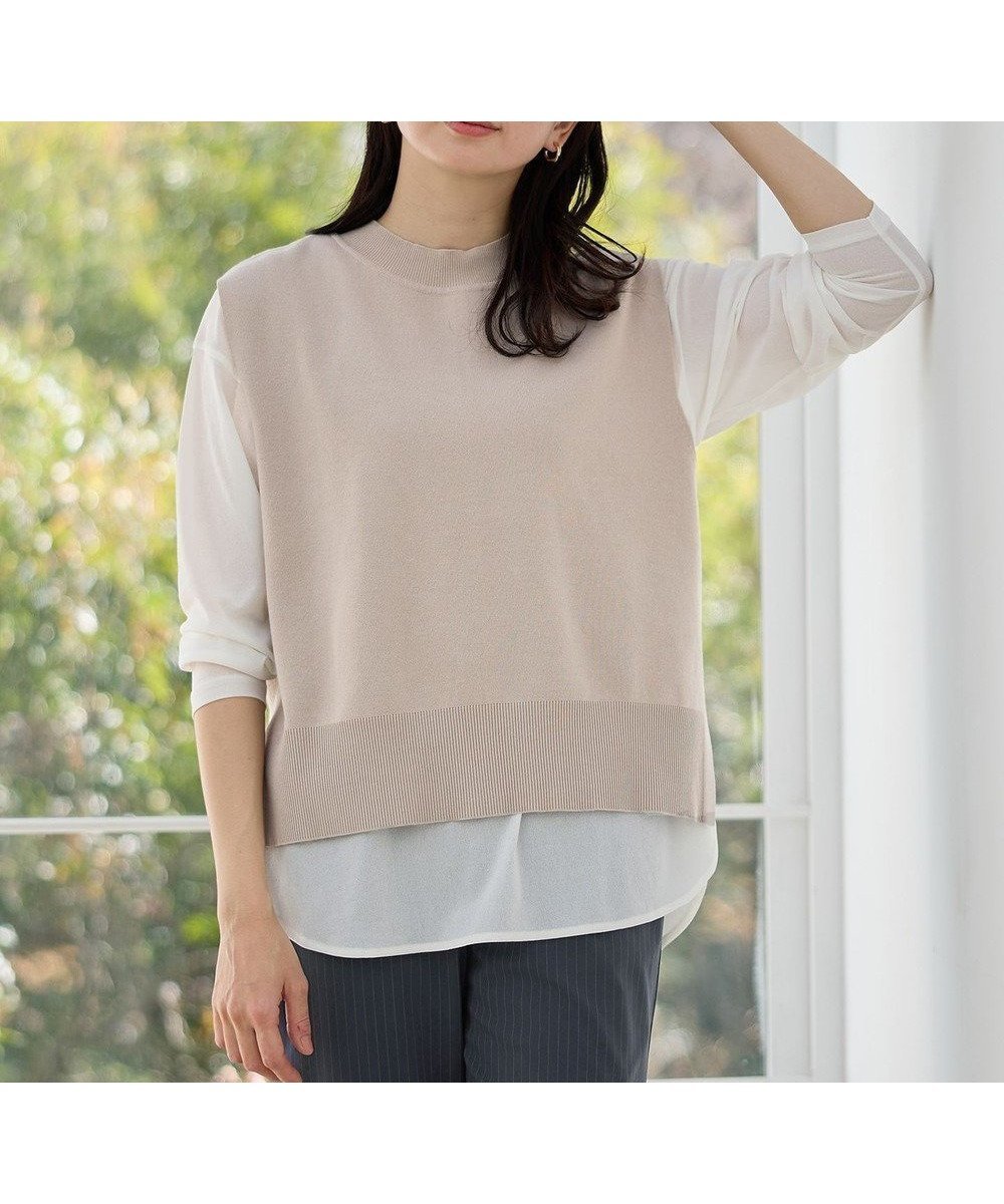 【エニー/ANY】のニットベスト インテリア・キッズ・メンズ・レディースファッション・服の通販 founy(ファニー) 　ファッション　Fashion　レディースファッション　Fashion for Women　アウター　Coat / Outerwear Collection　トップス・カットソー　Cut & Sew Tops　ニット　Knit Tops & Sweaters　ベスト&ジレ / 重ね着スタイル　Vests & Gilets　春　Spring　ベスト　Vest, Waistcoat　S/S・春夏　SS, Spring/Summer, Warm Season　おすすめ　Recommended / Our Picks　夏　Summer　ベージュ|ID: prp329100004846948 ipo3291000000035589434