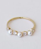 【ティアクラッセ/Tiaclasse】の3粒パール ストーンリング ゴールド|ID: prp329100004846954 ipo3291000000035676848