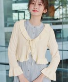 【ティアクラッセ/Tiaclasse】のフリルリボンカーディガン オフホワイト|ID: prp329100004846991 ipo3291000000035569913