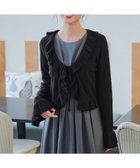 【ティアクラッセ/Tiaclasse】のフリルリボンカーディガン ブラック|ID: prp329100004846991 ipo3291000000035569915