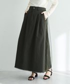 【イェッカ ヴェッカ/YECCA VECCA】の異素材MIXロングスカート Khaki|ID: prp329100004846998 ipo3291000000035397260