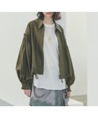 【イェッカ ヴェッカ/YECCA VECCA】のボリュームギャザーデザインZIPブルゾン Khaki|ID: prp329100004846999 ipo3291000000035397262