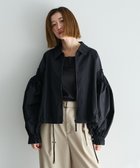 【イェッカ ヴェッカ/YECCA VECCA】のボリュームギャザーデザインZIPブルゾン Black|ID: prp329100004846999 ipo3291000000035397264