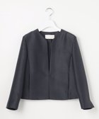 【自由区/JIYU-KU】のライトダブルクロス ジャケット 人気、トレンドファッション・服の通販 founy(ファニー) ファッション Fashion レディースファッション Fashion for Women アウター Coat / Outerwear Collection レディースジャケット・軽アウター Jackets コンパクト Compact, Small Size サテン Satin, Glossy Fabric シフォン Chiffon, Lightweight Fabric シンプル Simple, Minimal ジャケット Jacket, Outerwear セレモニー Ceremony バランス Balance, Style Balance フォルム Silhouette, Form ボレロ Bolero, Short Cardigan レース Lace, Lace Fabric エレガント 上品 Elegant 夏 Summer 春 Spring S/S・春夏 SS, Spring/Summer, Warm Season thumbnail ネイビー|ID: prp329100004847010 ipo3291000000035397298