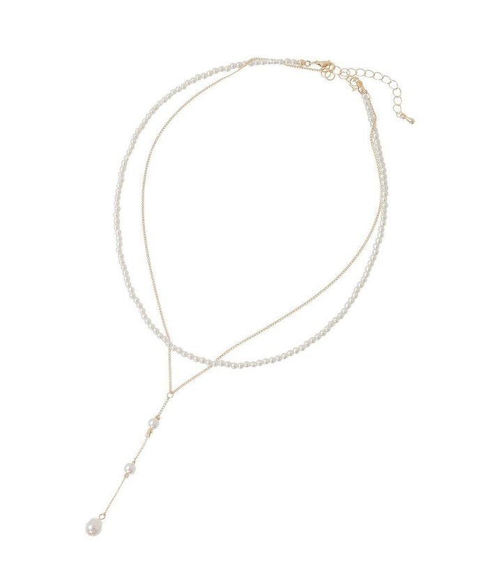 【グリーンパークス/Green Parks】のパール2連Y字ネックレス インテリア・キッズ・メンズ・レディースファッション・服の通販 founy(ファニー) https://founy.com/ ファッション Fashion レディースファッション Fashion for Women ジュエリー Jewelry ネックレス Necklaces & Pendants おすすめ Recommended / Our Picks アクセサリー Fashion Accessories セレモニー Ceremony チェーン Chain, Chain Strap ネックレス Necklace, Pendant Necklace パール Pearl, Pearl Accent フェミニン Feminine, Girly |ID: prp329100004847014 ipo3291000000035848483