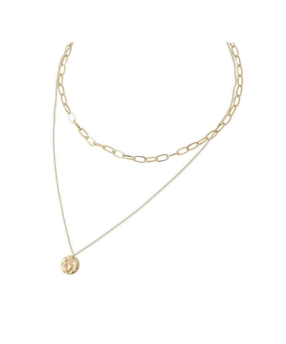 【グリーンパークス/Green Parks】の【ステンレス】コインデザインチェーンネックレス インテリア・キッズ・メンズ・レディースファッション・服の通販 founy(ファニー) 　ファッション　Fashion　レディースファッション　Fashion for Women　ジュエリー　Jewelry　ネックレス　Necklaces & Pendants　おすすめ　Recommended / Our Picks　アクセサリー　Fashion Accessories　コイン　Coin, Coin Design　チェーン　Chain, Chain Strap　ネックレス　Necklace, Pendant Necklace　モチーフ　Motif, Design Theme　Gold|ID: prp329100004847016 ipo3291000000035589722