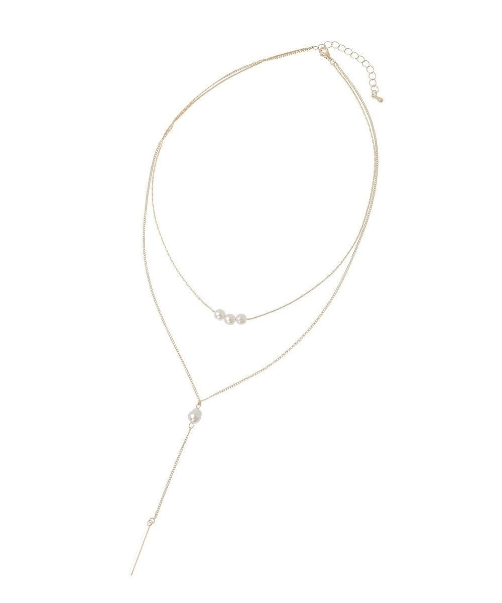 【グリーンパークス/Green Parks】のY字2連ネックレス インテリア・キッズ・メンズ・レディースファッション・服の通販 founy(ファニー) 　ファッション　Fashion　レディースファッション　Fashion for Women　ジュエリー　Jewelry　ネックレス　Necklaces & Pendants　おすすめ　Recommended / Our Picks　アクセサリー　Fashion Accessories　スタイリッシュ　Stylish, Fashionable　チェーン　Chain, Chain Strap　ネックレス　Necklace, Pendant Necklace　パール　Pearl, Pearl Accent　エレガント 上品　Elegant　Gold|ID: prp329100004847017 ipo3291000000035521057