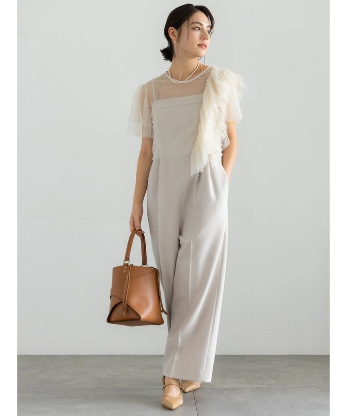 【テチチ/Te chichi】の【セレモニーアイテム】2タックベアオールインワン(セットアップ可) インテリア・キッズ・メンズ・レディースファッション・服の通販 founy(ファニー) https://founy.com/ ファッション Fashion レディースファッション Fashion for Women ワンピース Dresses オールインワン・ワンピース Dresses and Jumpsuits インナー Innerwear セットアップ Set-Up, Coordinated Outfit セレモニー Ceremony エレガント 上品 Elegant 夏 Summer S/S・春夏 SS, Spring/Summer, Warm Season A/W・秋冬 Autumn/Winter |ID: prp329100004847018 ipo3291000000035589730