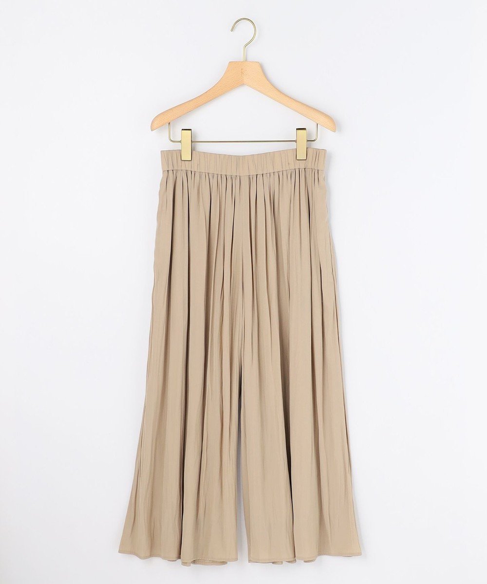 【組曲/KUMIKYOKU】の【先行予約】ギャザーライトデシン パンツ 人気、トレンドファッション・服の通販 founy(ファニー) 　ファッション　Fashion　レディースファッション　Fashion for Women　パンツ　Pants & Trousers　春　Spring　カットソー　Cut and Sewn Top　ギャザー　Gathered, Ruffled　コンパクト　Compact, Small Size　定番　Standard, Basic Item　ビンテージ　Vintage, Retro Style　プリーツ　Pleats, Pleated　ポケット　Pocket, Pocket Detail　ワイド　Wide, Wide Fit　S/S・春夏　SS, Spring/Summer, Warm Season　お家時間・ステイホーム　Stay Home / At Home　夏　Summer　旅行　Travel　エレガント 上品　Elegant　ビジネス 仕事 通勤　Business / Work / Commuting　 other-1|ID: prp329100004847040 ipo3291000000035568568