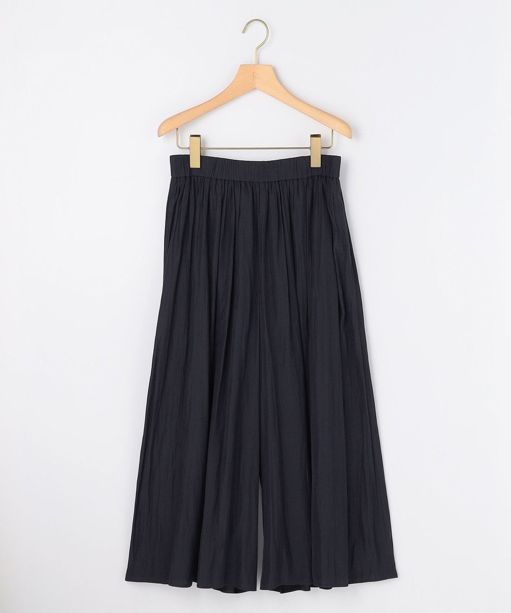 【組曲/KUMIKYOKU】の【先行予約】ギャザーライトデシン パンツ インテリア・キッズ・メンズ・レディースファッション・服の通販 founy(ファニー) 　ファッション　Fashion　レディースファッション　Fashion for Women　パンツ　Pants & Trousers　春　Spring　カットソー　Cut and Sewn Top　ギャザー　Gathered, Ruffled　コンパクト　Compact, Small Size　定番　Standard, Basic Item　ビンテージ　Vintage, Retro Style　プリーツ　Pleats, Pleated　ポケット　Pocket, Pocket Detail　ワイド　Wide, Wide Fit　S/S・春夏　SS, Spring/Summer, Warm Season　お家時間・ステイホーム　Stay Home / At Home　夏　Summer　旅行　Travel　エレガント 上品　Elegant　ビジネス 仕事 通勤　Business / Work / Commuting　ネイビー系|ID: prp329100004847040 ipo3291000000035568571