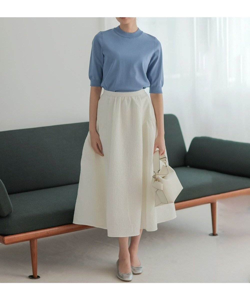 【組曲/KUMIKYOKU】の【先行予約・WEB限定】シアージャカード スカート 人気、トレンドファッション・服の通販 founy(ファニー) 　ファッション　Fashion　レディースファッション　Fashion for Women　スカート　Skirts　春　Spring　ギャザー　Gathered, Ruffled　軽量　Lightweight, Ultra Light　シンプル　Simple, Minimal　ジャカード／ジャガード　Jacquard, Woven Pattern　トレンド　Trend, Trending Now　フォルム　Silhouette, Form　ブルゾン　Blouson, Bomber Jacket　S/S・春夏　SS, Spring/Summer, Warm Season　夏　Summer　エレガント 上品　Elegant　 other-1|ID: prp329100004847042 ipo3291000000035589894