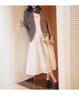 【組曲/KUMIKYOKU】の【WEB限定】シアージャカード スカート 人気、トレンドファッション・服の通販 founy(ファニー) ファッション Fashion レディースファッション Fashion for Women スカート Skirts 春 Spring ギャザー Gathered, Ruffled 軽量 Lightweight, Ultra Light シンプル Simple, Minimal ジャカード／ジャガード Jacquard, Woven Pattern トレンド Trend, Trending Now フォルム Silhouette, Form ブルゾン Blouson, Bomber Jacket S/S・春夏 SS, Spring/Summer, Warm Season 夏 Summer エレガント 上品 Elegant |ID:prp329100004847042