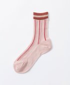 【トリコテ/Tricote】のシアーメッシュストライプソックス 72PINK|ID: prp329100004847056 ipo3291000000035397471