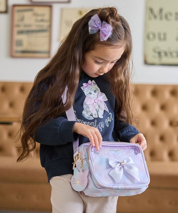 【エニィ/ANY / KIDS】のネコチャーム付き ショルダーバッグ インテリア・キッズ・メンズ・レディースファッション・服の通販 founy(ファニー) https://founy.com/ ファッション Fashion キッズファッション Fashion for Kids スマホ Smartphone, Mobile Device チェック Check, Plaid, Tartan チャーム Charm, Pendant ネコ Cat, Feline Motif 人気 Popular, Best Seller ハンカチ Handkerchief, Hanky フォルム Silhouette, Form リボン Ribbon, Bow 再入荷 Restock / Back in Stock |ID: prp329100004847170 ipo3291000000035660336