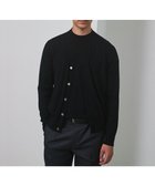 【五大陸/gotairiku / MEN】の体温調整に【洗える/チクチクしにくい/ピリングしにくい】イタリア糸 ハイゲージ カーディガン_WOOL100% ブラック系|ID: prp329100004847203 ipo3291000000035533801