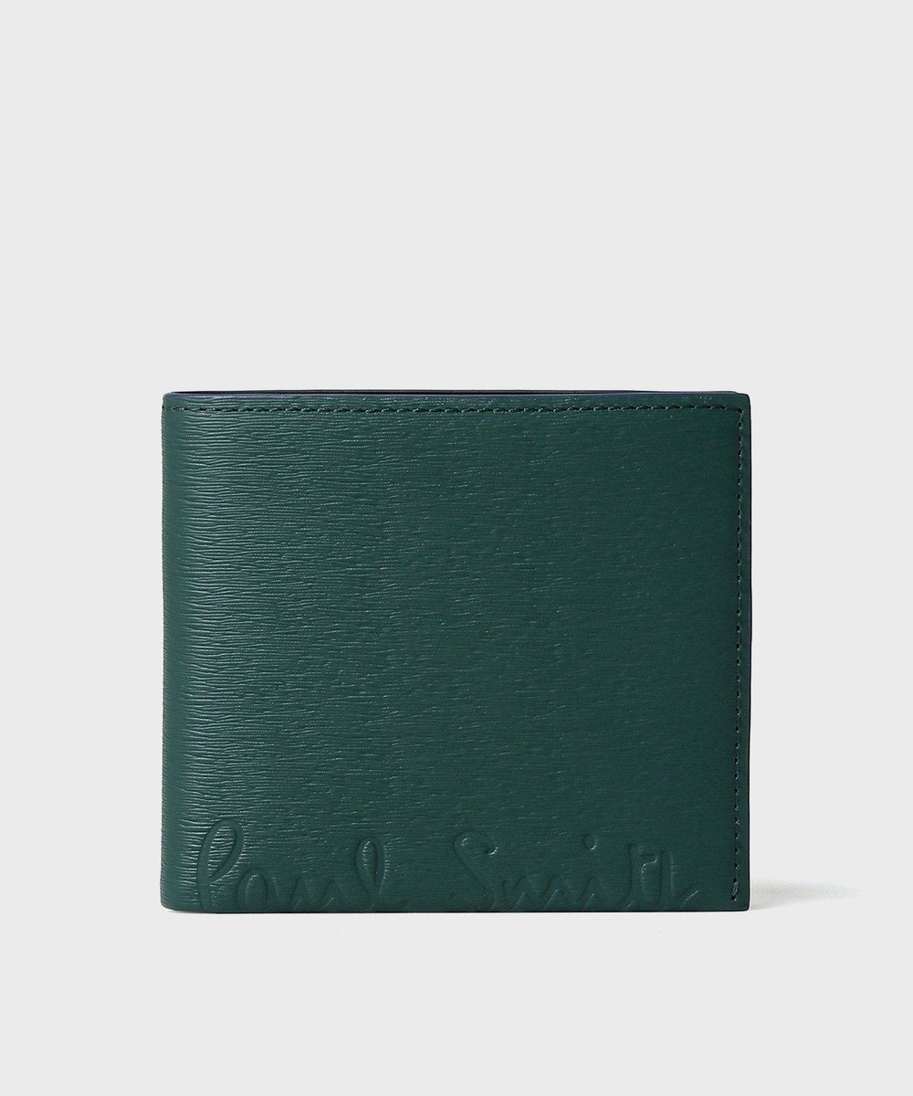 【ポールスミス/Paul Smith / MEN】のクロップドロゴ 2つ折り財布 インテリア・キッズ・メンズ・レディースファッション・服の通販 founy(ファニー) 　ファッション　Fashion　メンズファッション　Fashion for Men　コイン　Coin, Coin Design　財布　Wallet, Purse　プリント　Print, Printed Pattern　ポケット　Pocket, Pocket Detail　メンズ　Men's, Menswear　ダークグリーン|ID: prp329100004847204 ipo3291000000036254714