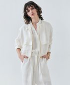 【ベイジ,/BEIGE,】の【洗える】BERNARD / リネンノーカラーラップブルゾン Meringue|ID: prp329100004847266 ipo3291000000035909775