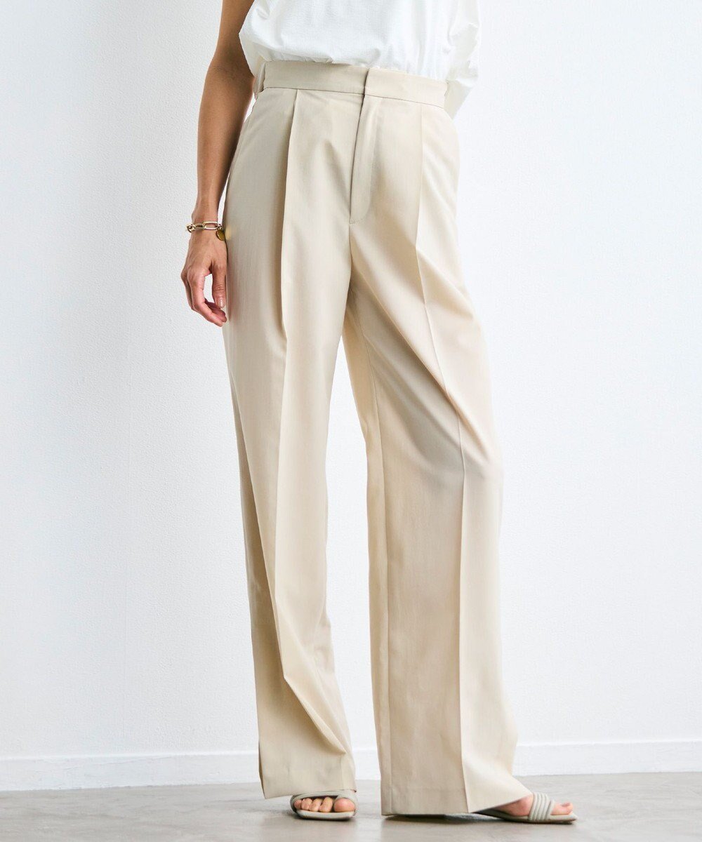 【ベイジ,/BEIGE,】の【洗える/接触冷感/速乾/UVケア対応・Precious 9月号掲載】BATEAU / イージーウエストサイドスリットタックパンツ 人気、トレンドファッション・服の通販 founy(ファニー) 雑誌掲載アイテム Magazine Picks & Fashion Features ファッション雑誌 Fashion Magazines プレシャス Precious ファッション Fashion レディースファッション Fashion for Women パンツ Pants & Trousers 春 Spring 洗える Machine Washable 9月号 September Issue 吸水 Absorbent, Quick-Dry ジャケット Jacket, Outerwear スリット Slit, Slit Detail 雑誌 Magazine, Fashion Magazine 人気 Popular, Best Seller ワイド Wide, Wide Fit A/W・秋冬 Autumn/Winter S/S・春夏 SS, Spring/Summer, Warm Season 夏 Summer ビジネス 仕事 通勤 Business / Work / Commuting other-1|ID: prp329100004847274 ipo3291000000035404287