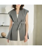 【ハッシュニュアンス/#Newans】の【洗濯機可能/ストレッチ】ペプラムジレ グレー|ID: prp329100004847320 ipo3291000000035404884