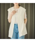 【ハッシュニュアンス/#Newans】の【洗濯機可能/ストレッチ】ペプラムジレ ホワイト|ID: prp329100004847320 ipo3291000000035404888