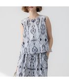 【23区/NIJYUSANKU】の【洗える】Ratti ドローイング ペイズリー プリント ブラウス 人気、トレンドファッション・服の通販 founy(ファニー) ファッション Fashion レディースファッション Fashion for Women トップス・カットソー Cut & Sew Tops シャツ・ブラウス・オフィスカジュアル Elegant Blouses & Button-Ups イタリア Italy 春 Spring 洗える Machine Washable グログラン Grosgrain, Grosgrain Ribbon シンプル Simple, Minimal ジャカード／ジャガード Jacquard, Woven Pattern トレンド Trend, Trending Now プリント Print, Printed Pattern ペイズリー Paisley, Ethnic Pattern ワイド Wide, Wide Fit S/S・春夏 SS, Spring/Summer, Warm Season 夏 Summer 2025年 2025 2025春夏・S/S Spring/Summer 2025 SS25 thumbnail ブラックプリント|ID: prp329100004847326 ipo3291000000035762211