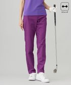 【23区 ゴルフ/NIJYUSANKU GOLF】の【WOMEN】【ストレッチ】ハイパワーストレッチカルゼパンツ パープル系|ID: prp329100004847347 ipo3291000000035545098