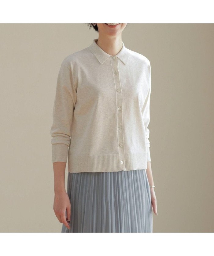 【ジェイ プレス/J.PRESS】の【洗える】ニットポロ カーディガン インテリア・キッズ・メンズ・レディースファッション・服の通販 founy(ファニー) https://founy.com/ ファッション Fashion レディースファッション Fashion for Women トップス・カットソー Cut & Sew Tops ニット Knit Tops & Sweaters カーディガン・羽織り Layered Style Cardigans カーディガン Cardigan, Knitwear セーター Sweater, Knitwear ドレープ Drape, Draping Fabric 夏 Summer 春 Spring S/S・春夏 SS, Spring/Summer, Warm Season 洗える Machine Washable 羽織 Haori, Light Jacket |ID: prp329100004847366 ipo3291000000035890747