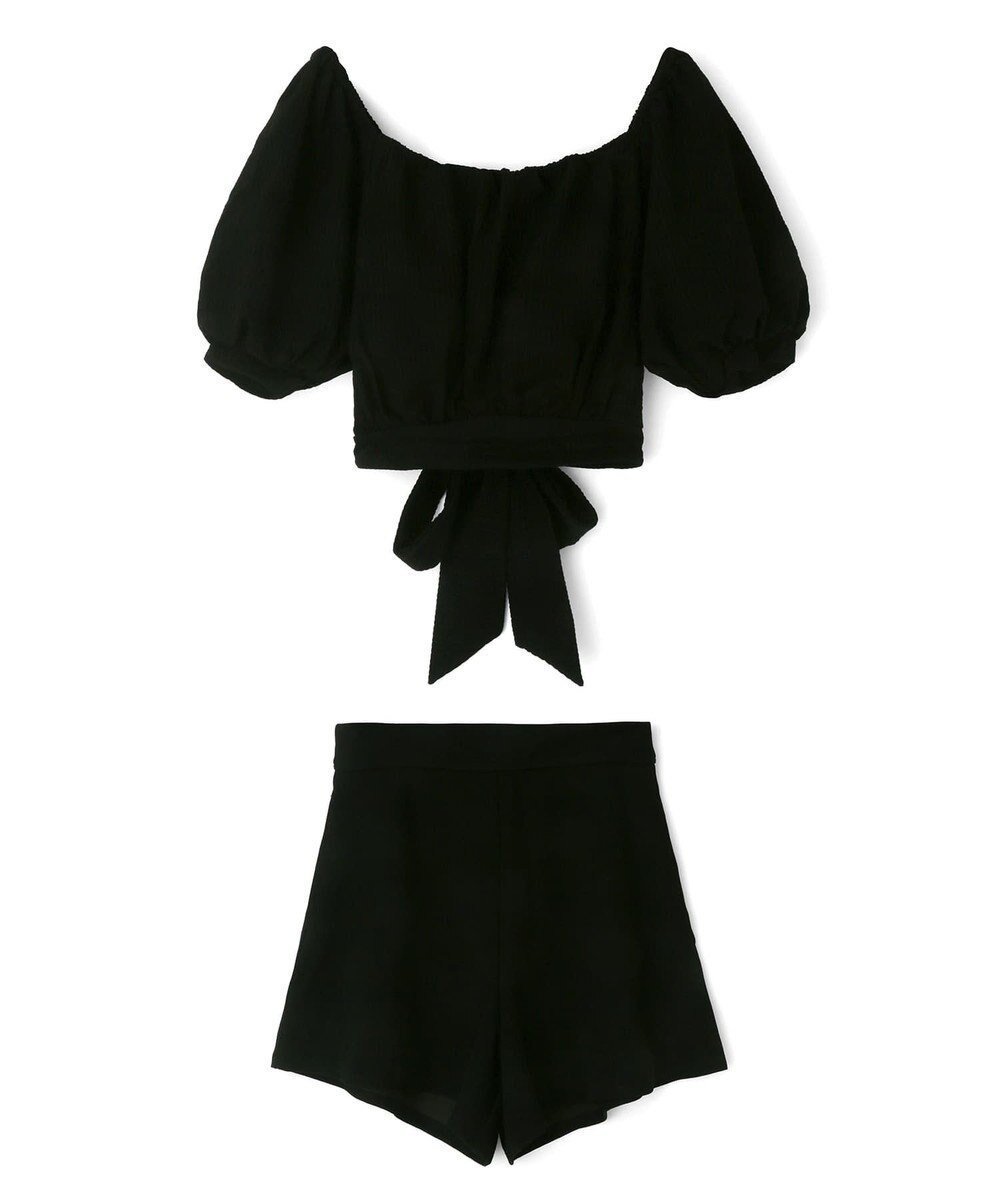 【三愛水着楽園/San-ai Resort】のWEB限定 3点セット水着 7号、9号、11号【BeachQueen(ビーチクイーン)】 インテリア・キッズ・メンズ・レディースファッション・服の通販 founy(ファニー) 　ファッション　Fashion　レディースファッション　Fashion for Women　水着　Swimwear　レディース水着・ビーチウェア　Swimwear & Beachwear　アンダー　Underwear Essentials　サッカー　Seersucker, Summer Fabric　ショーツ　Shorts, Short Pants　スリーブ　Sleeve, Long Sleeve / Short Sleeve　トレンド　Trend, Trending Now　ビーチ　Beach, Seaside　ポケット　Pocket, Pocket Detail　ラップ　Wrap, Wrap Design　ワイヤー　Wire, Wired Bra　夏　Summer　S/S・春夏　SS, Spring/Summer, Warm Season　水着　Swimsuit, Swimwear　A/W・秋冬　Autumn/Winter　ブラックA|ID: prp329100004847369 ipo3291000000036254472