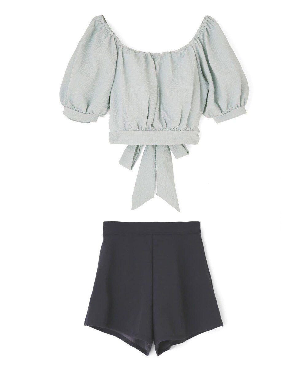 【三愛水着楽園/San-ai Resort】のWEB限定 3点セット水着 7号、9号、11号【BeachQueen(ビーチクイーン)】 インテリア・キッズ・メンズ・レディースファッション・服の通販 founy(ファニー) 　ファッション　Fashion　レディースファッション　Fashion for Women　水着　Swimwear　レディース水着・ビーチウェア　Swimwear & Beachwear　アンダー　Underwear Essentials　サッカー　Seersucker, Summer Fabric　ショーツ　Shorts, Short Pants　スリーブ　Sleeve, Long Sleeve / Short Sleeve　トレンド　Trend, Trending Now　ビーチ　Beach, Seaside　ポケット　Pocket, Pocket Detail　ラップ　Wrap, Wrap Design　ワイヤー　Wire, Wired Bra　夏　Summer　S/S・春夏　SS, Spring/Summer, Warm Season　水着　Swimsuit, Swimwear　A/W・秋冬　Autumn/Winter　ブルー|ID: prp329100004847369 ipo3291000000036254474